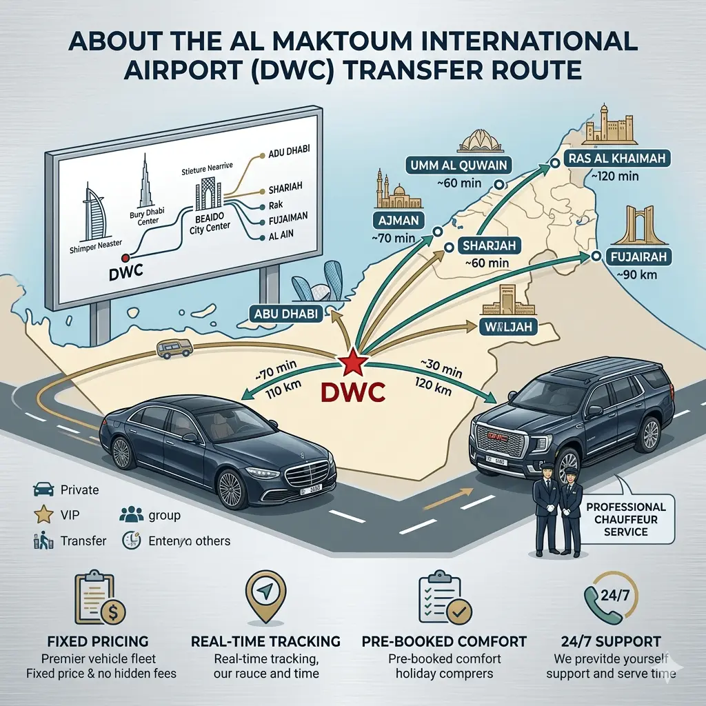 About the Al Maktoum International Airport (DWC) Transfer Route