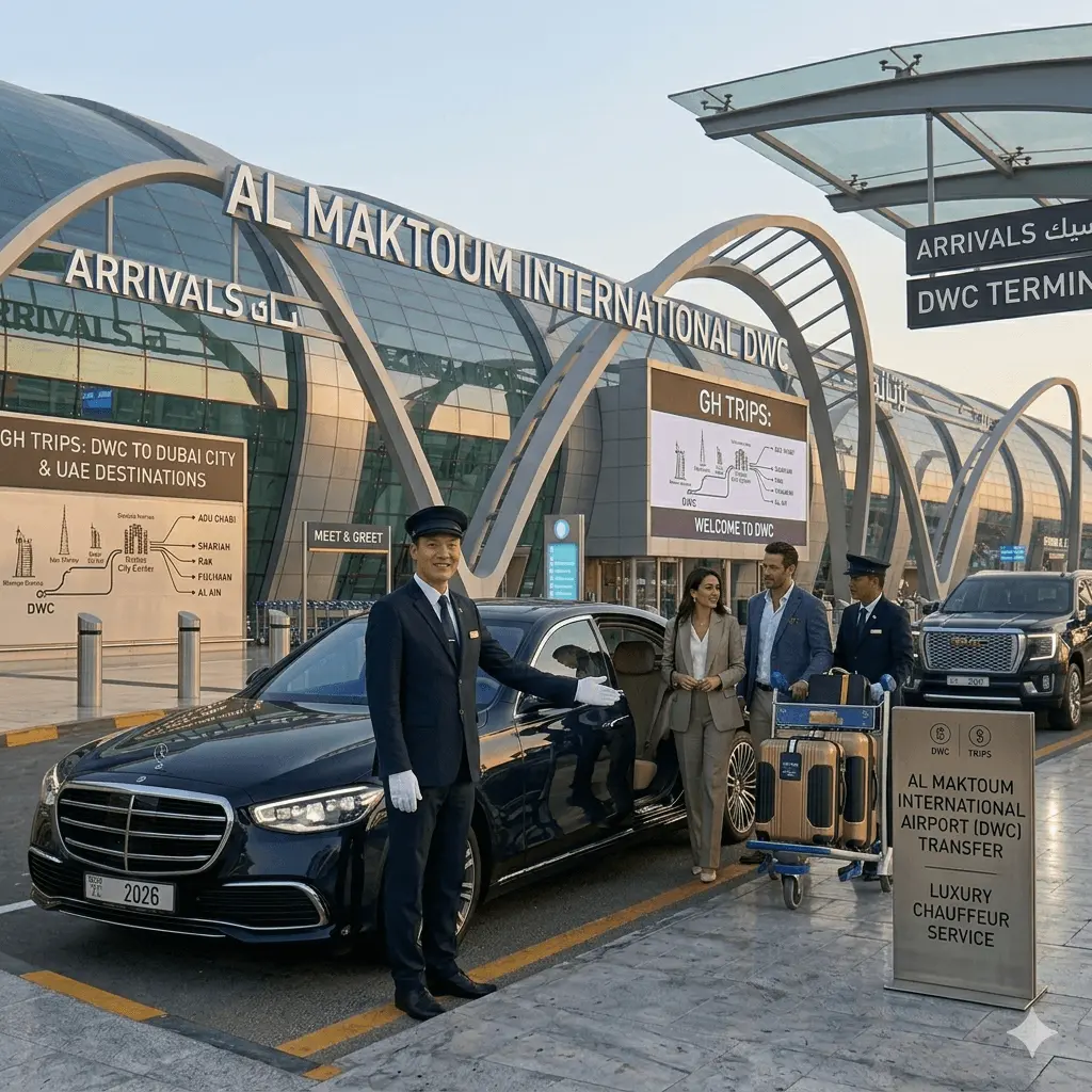 Al Maktoum International Airport (DWC) Transfer Luxury Chauffeur Service