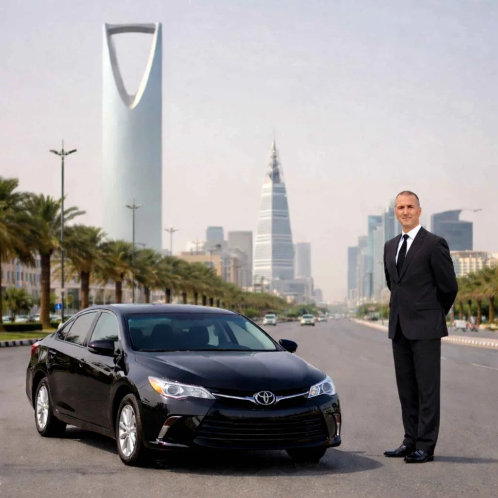Toyota Camry sedan exterior view in Saudi Arabia