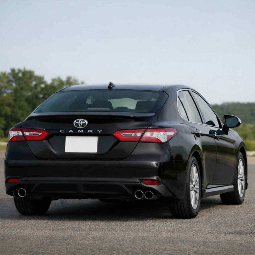 Toyota Camry interior leather seats and dashboard