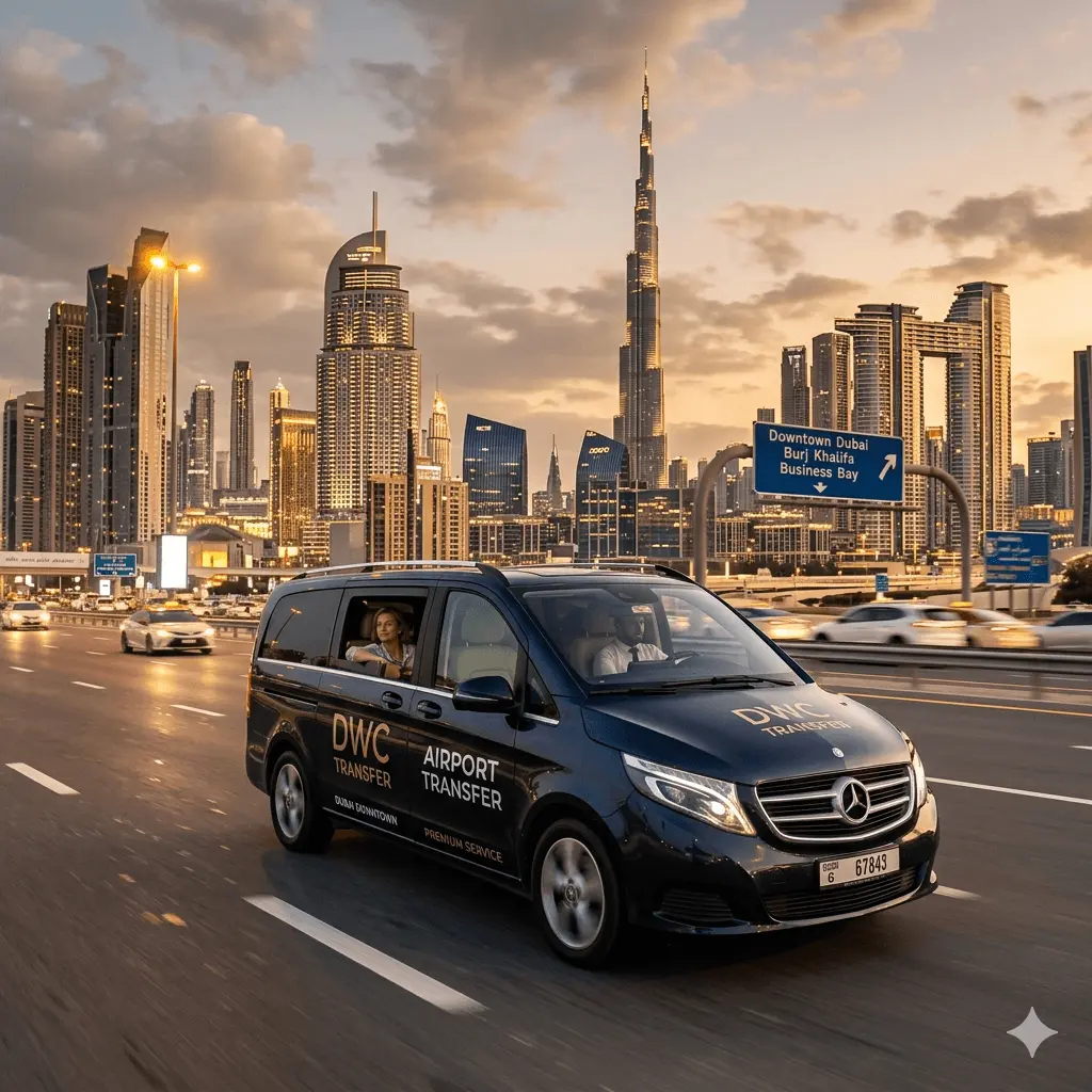 DWC Airport Transfer to Downtown Dubai