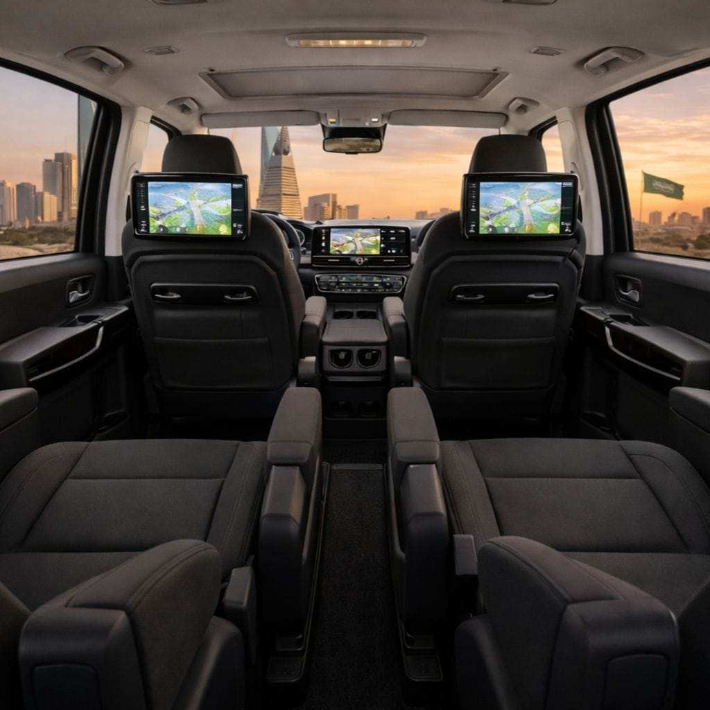 Hyundai Staria group travel Saudi Arabia with chauffeur