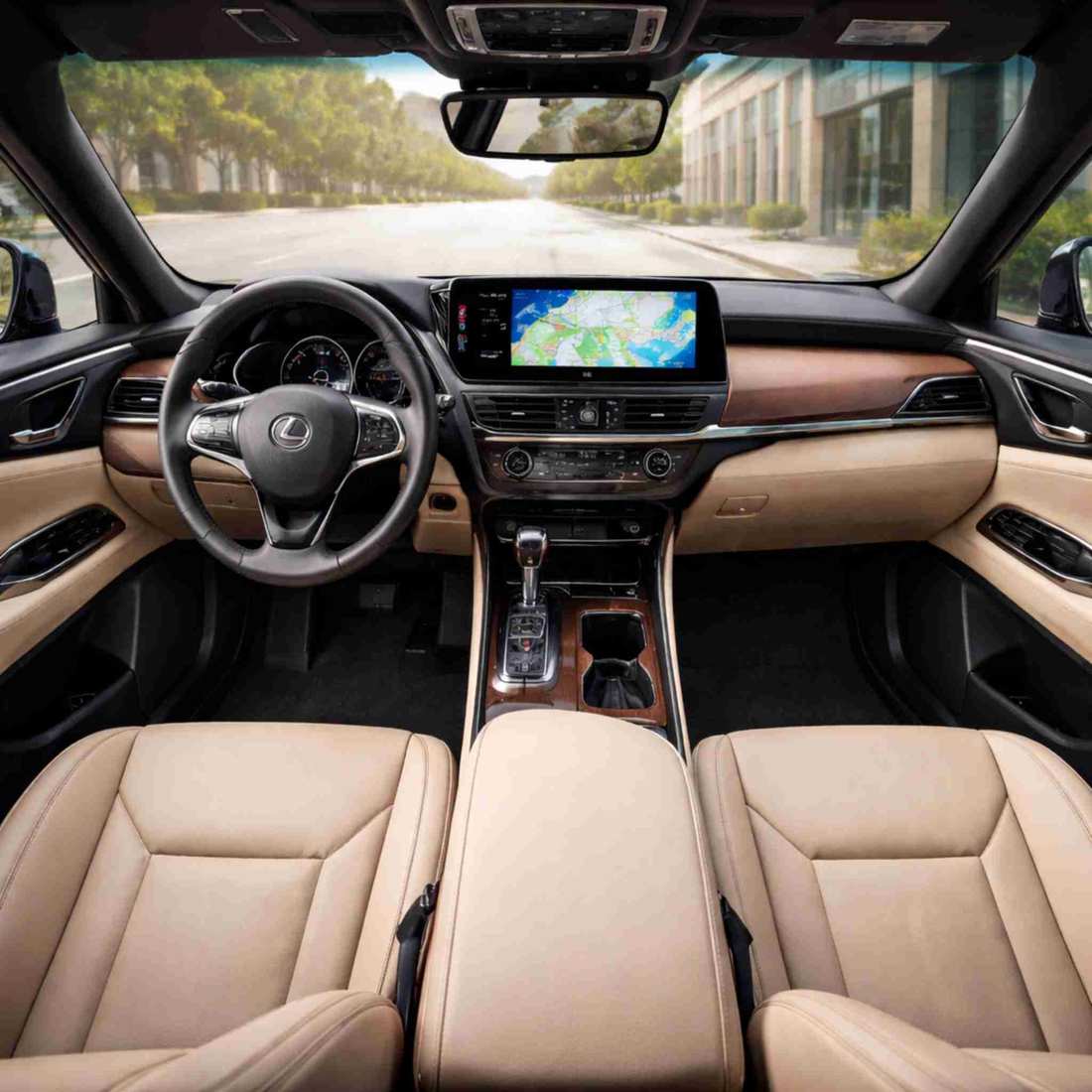 Lexus ES 300h Hybrid interior luxury leather seats cabin