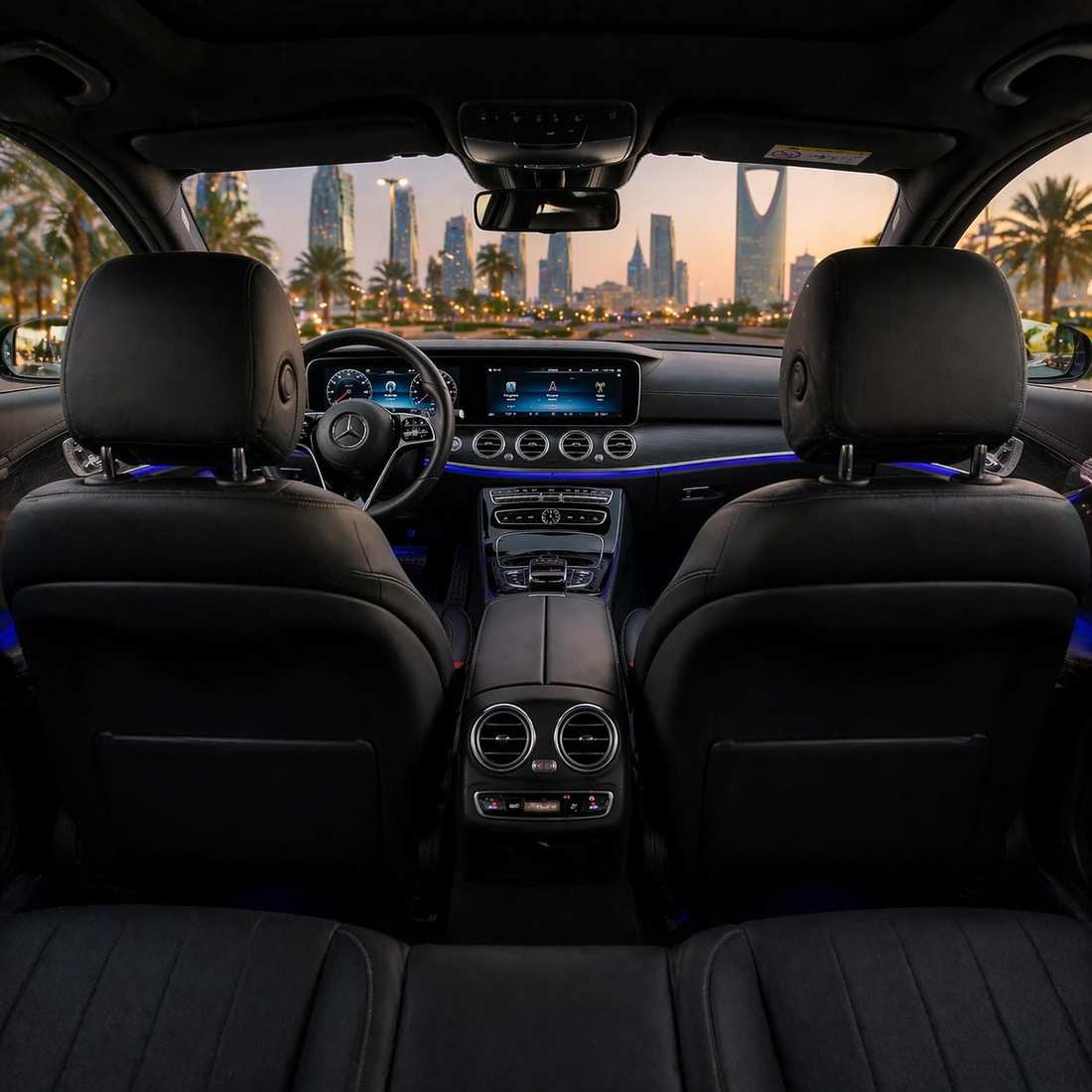 Mercedes Benz E Class rear passenger seat