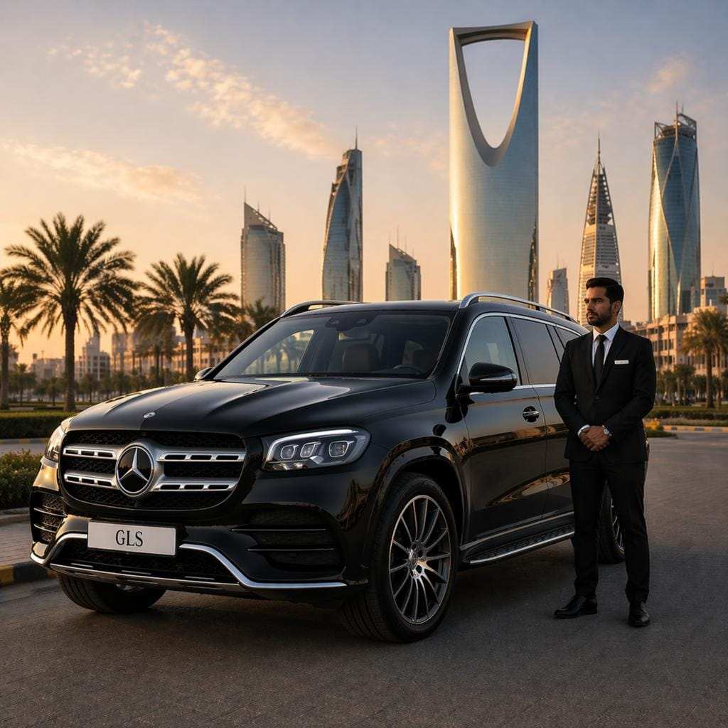 Mercedes Benz GLS luxury SUV full exterior view Saudi Arabia