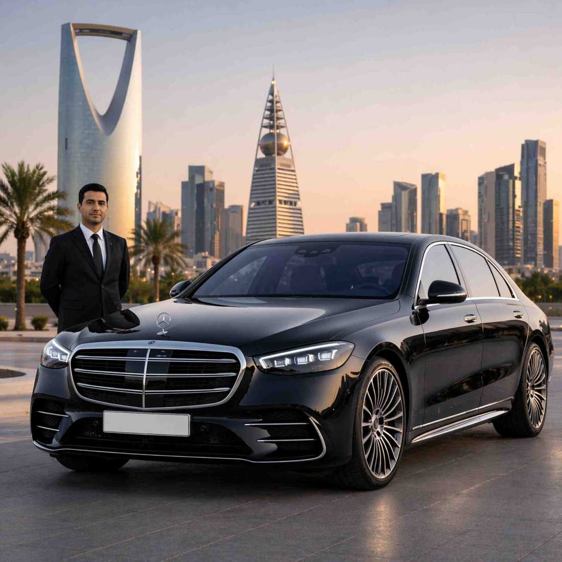 Mercedes S Class chauffeur service Saudi Arabia