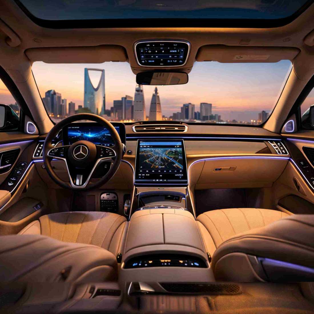 Mercedes S Class VIP chauffeur service Saudi Arabia