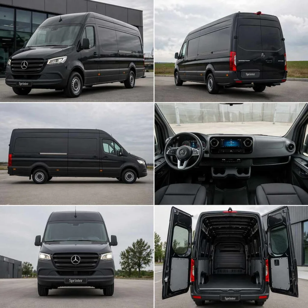 Mercedes Benz Sprinter Van rear view tail design group transport