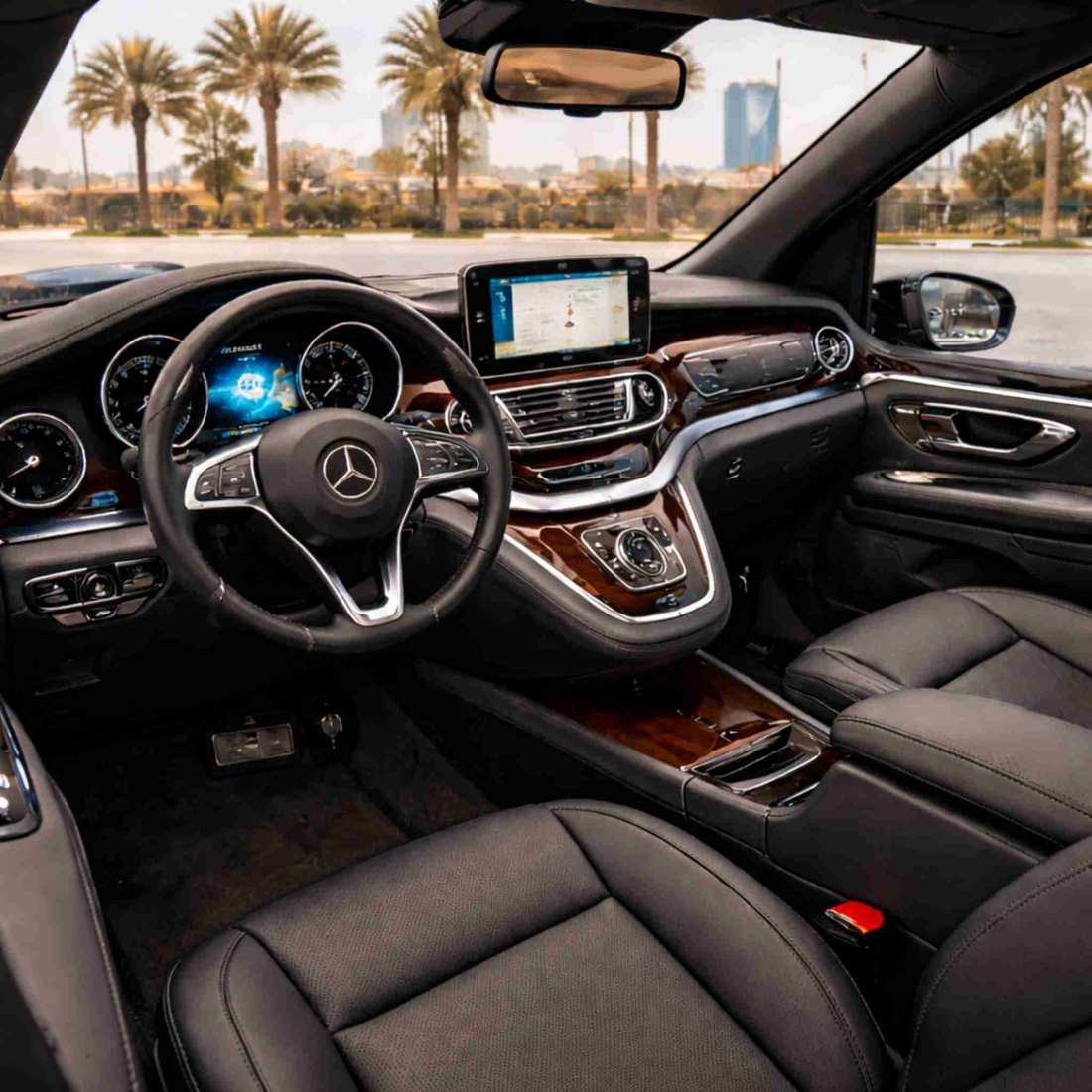 Mercedes Benz V-Class Maybach interior luxury seats VIP cabin