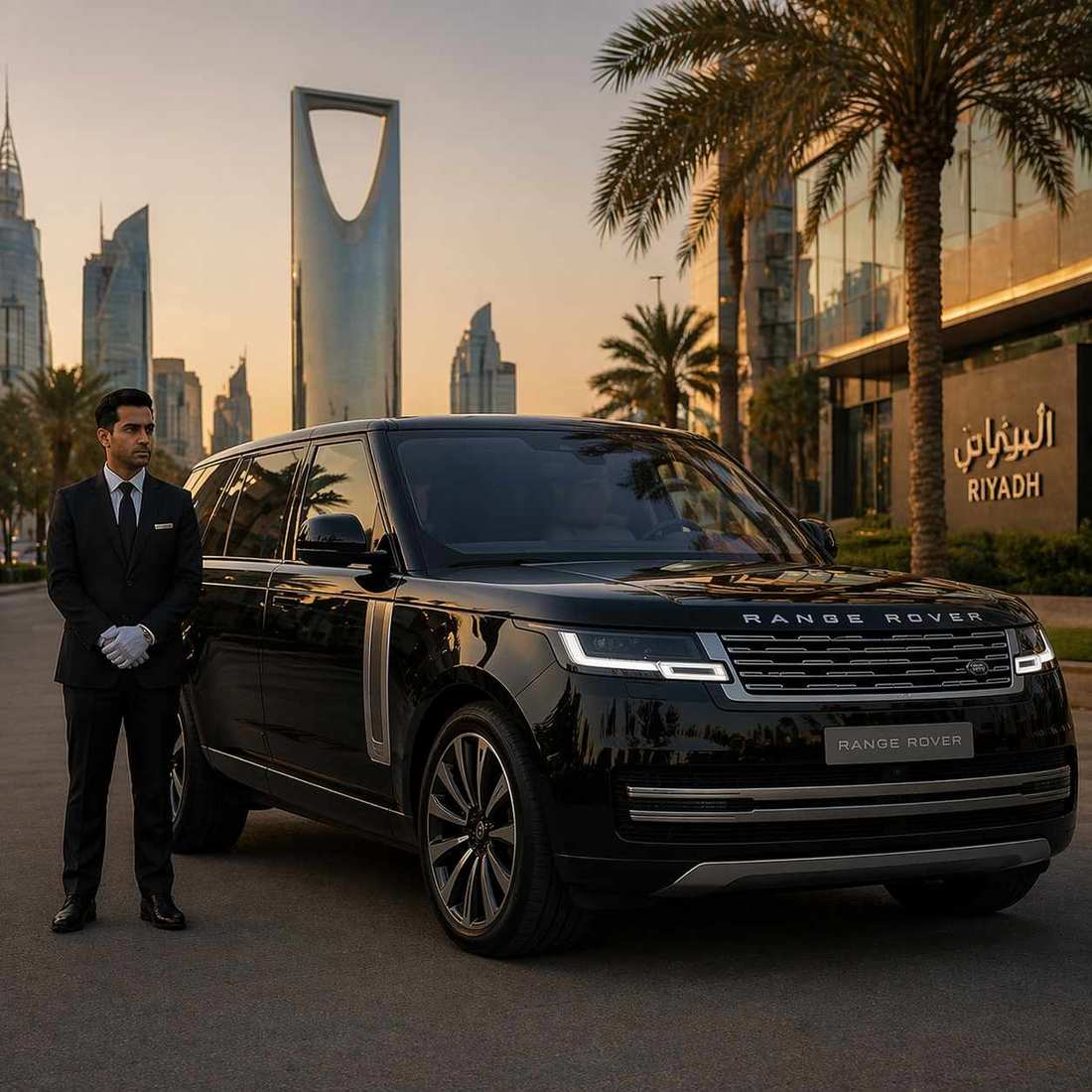 Range Rover luxury SUV exterior front view Saudi Arabia