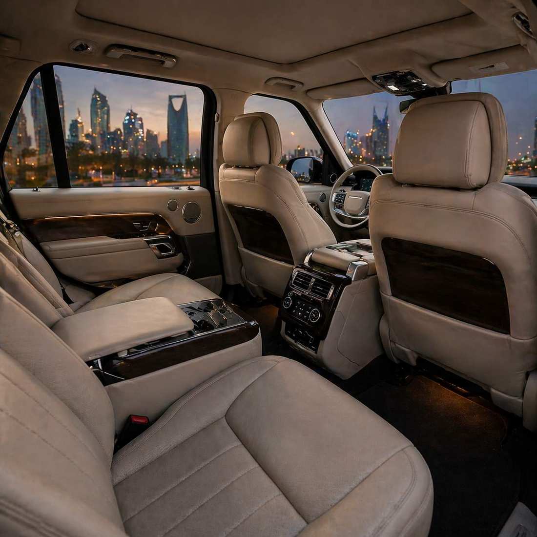 Range Rover ambient lighting interior LED cabin