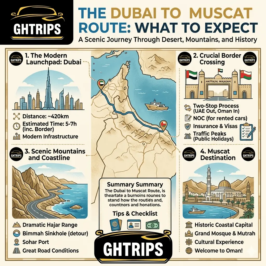 The Dubai to Muscat Route – What to Expect