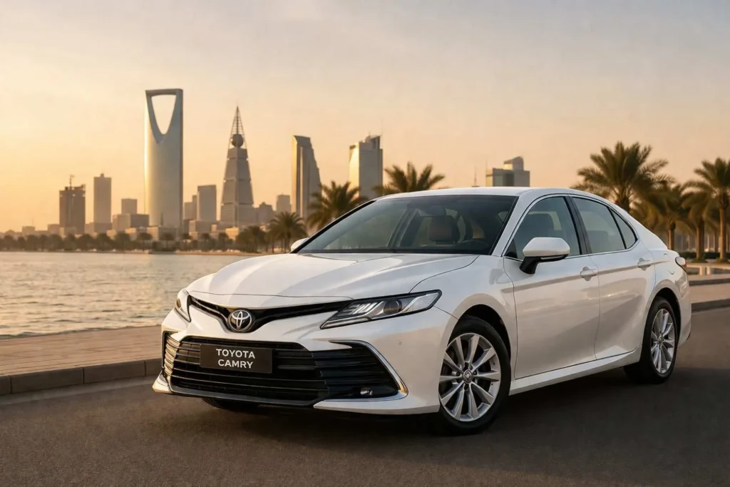 Toyota Camry luxury sedan for chauffeur service in Saudi Arabia