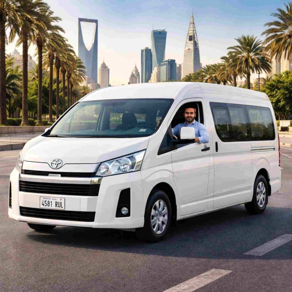 Toyota Hiace van exterior Saudi Arabia