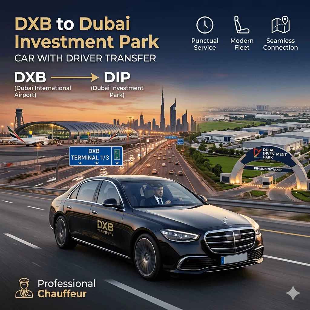 DXB to Dubai Investment Park Airport Transfer