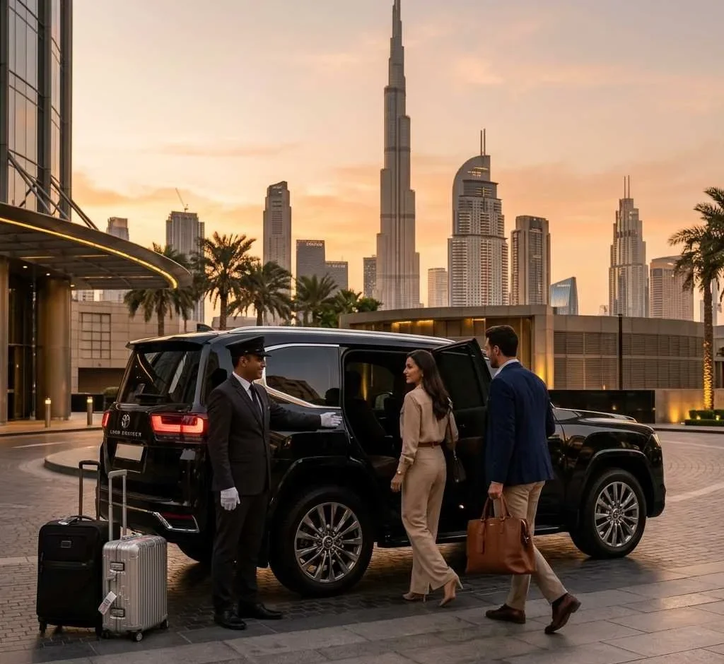Dubai Luxury Chauffeur Service – Premium SUV Hotel Departure
