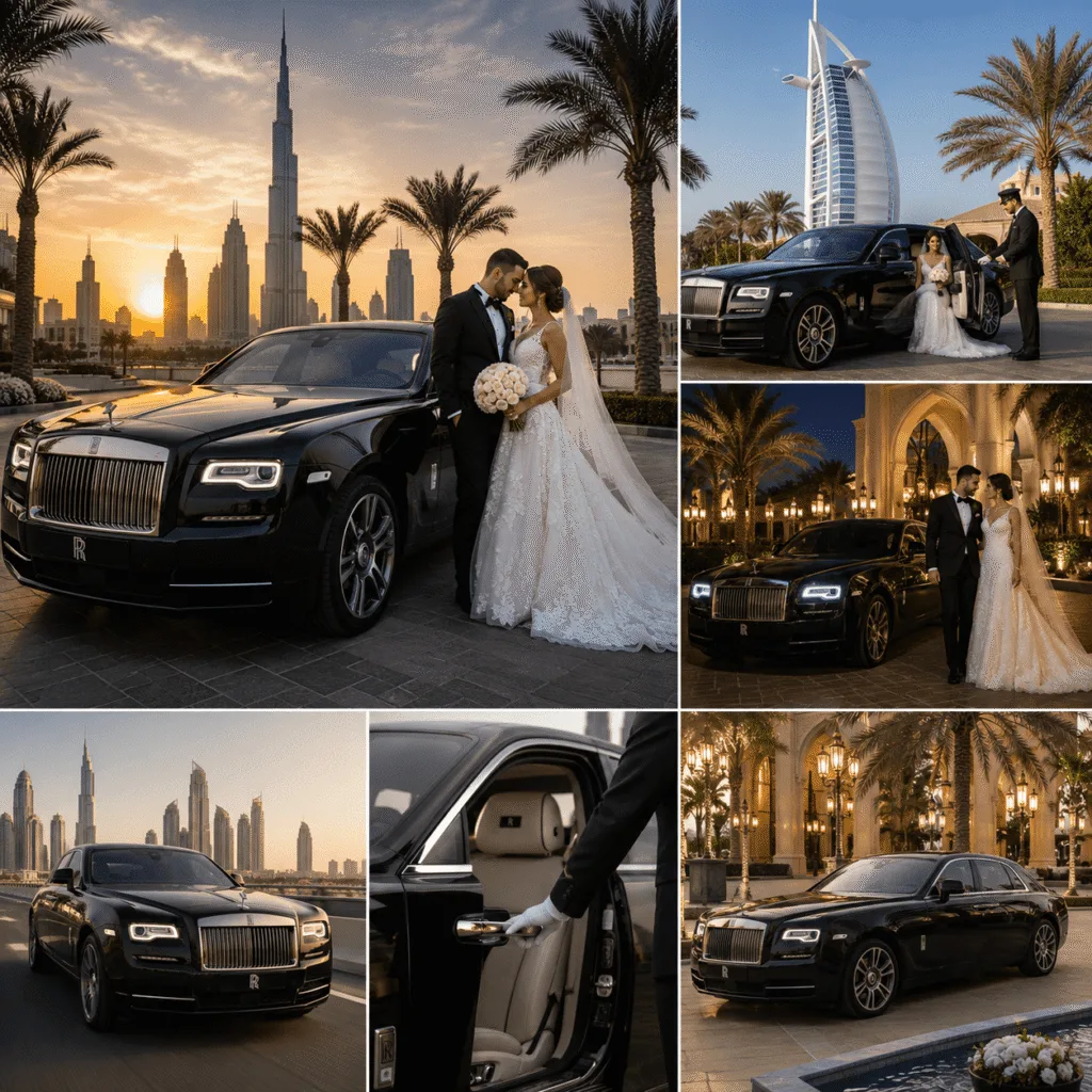 Hire Wedding Car with Driver Dubai