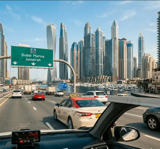 Sharjah Airport to Dubai Marina