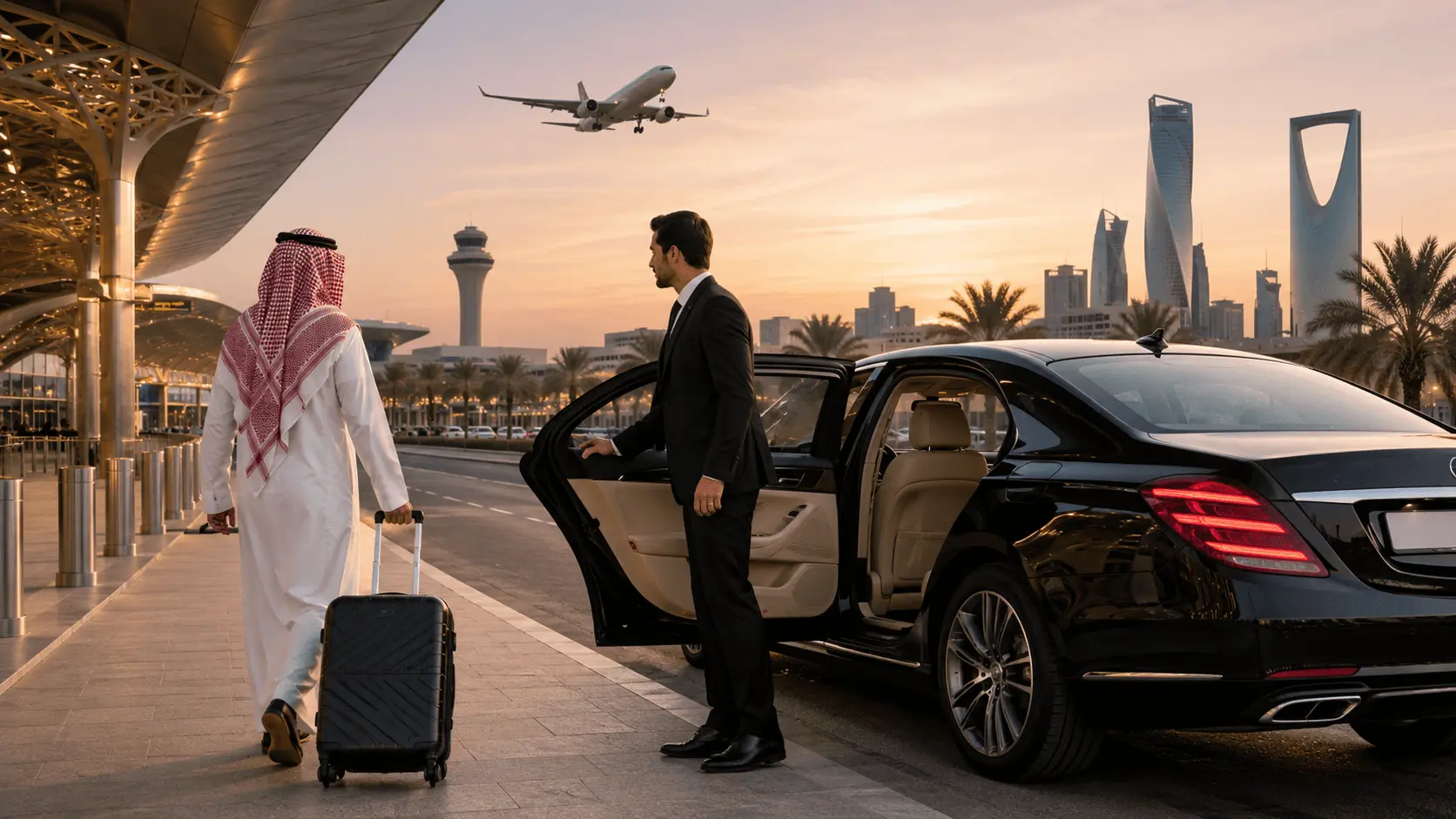 Airport transfer at King Khalid International Airport, Riyadh