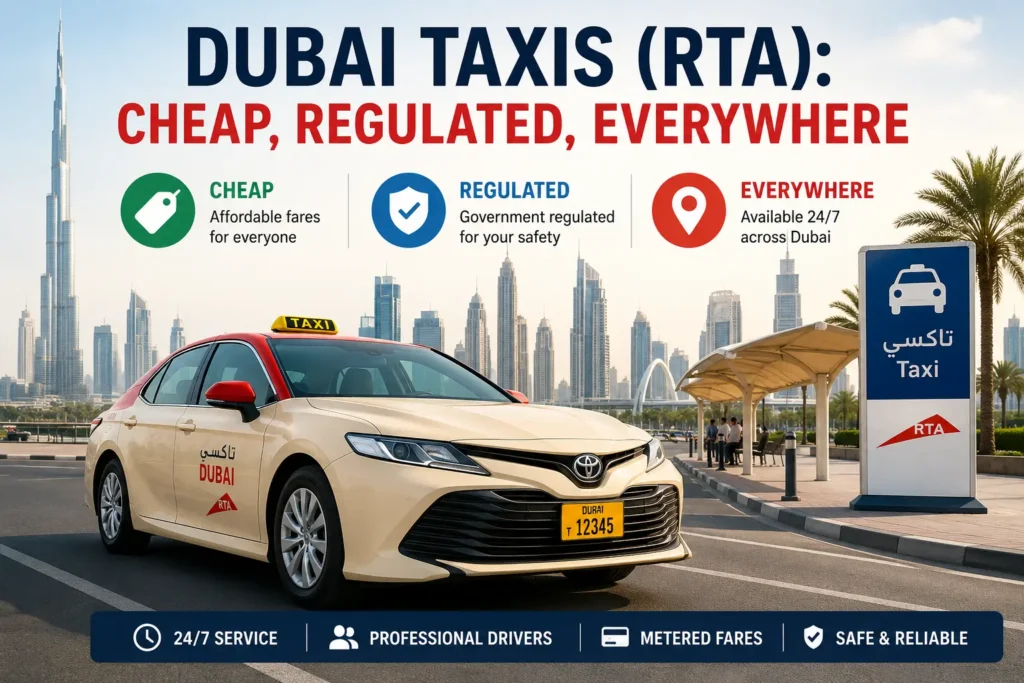 Dubai Taxis (RTA): Cheap, Regulated, Everywhere