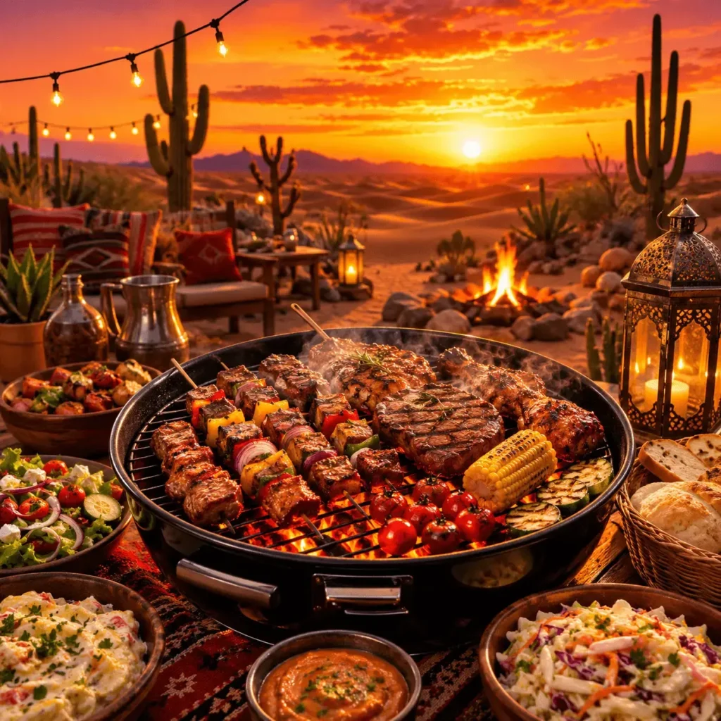 Delicious BBQ Dinner in the Desert