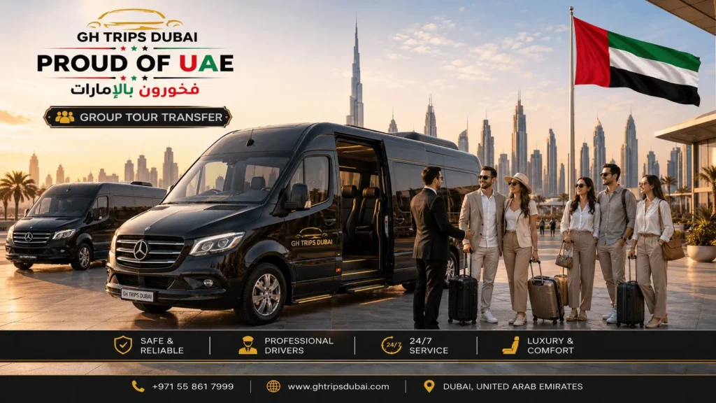 Group Transfer in Sprinter Van with Driver in Dubai