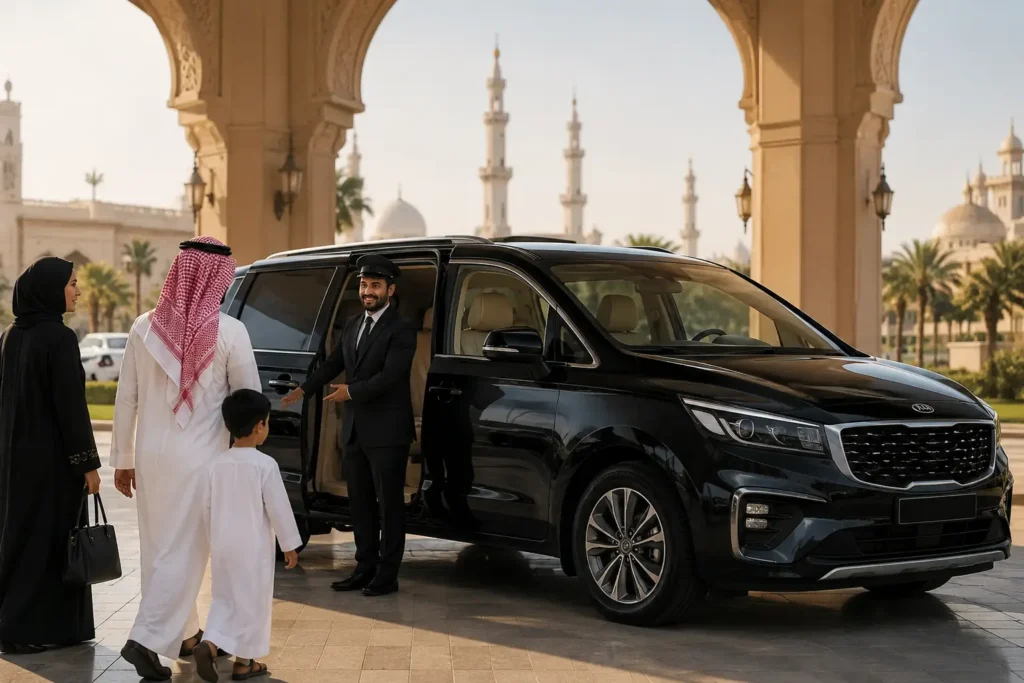 Kia Carnival XL with Driver in Saudi Arabia